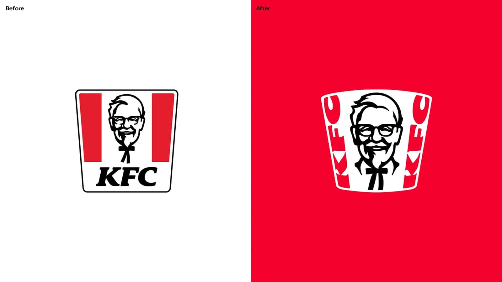 Новый логотип KFC после ребрендинга от агентства JKR