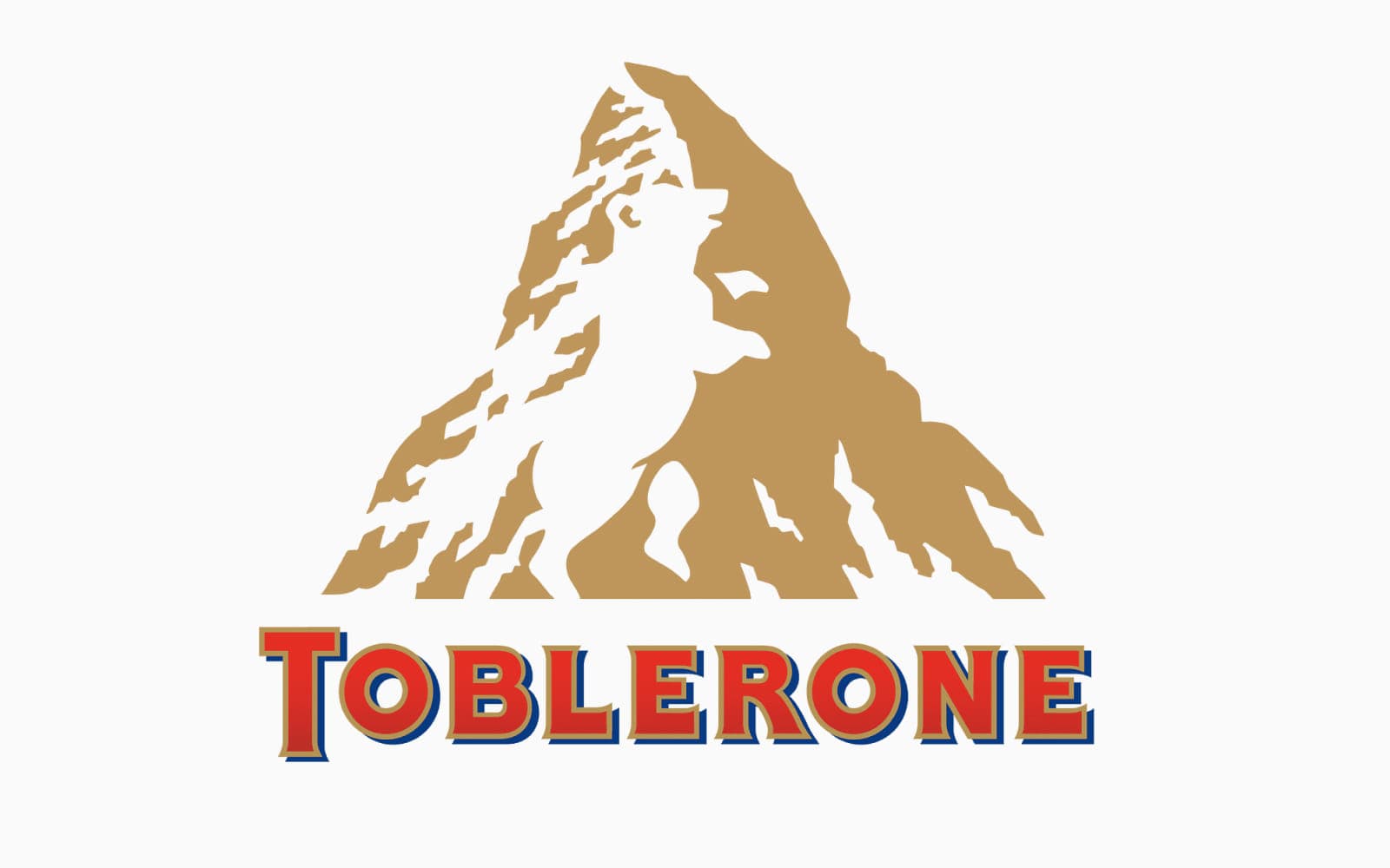 Дизайн логотипа Toblerone со скрытым образом медведя внутри