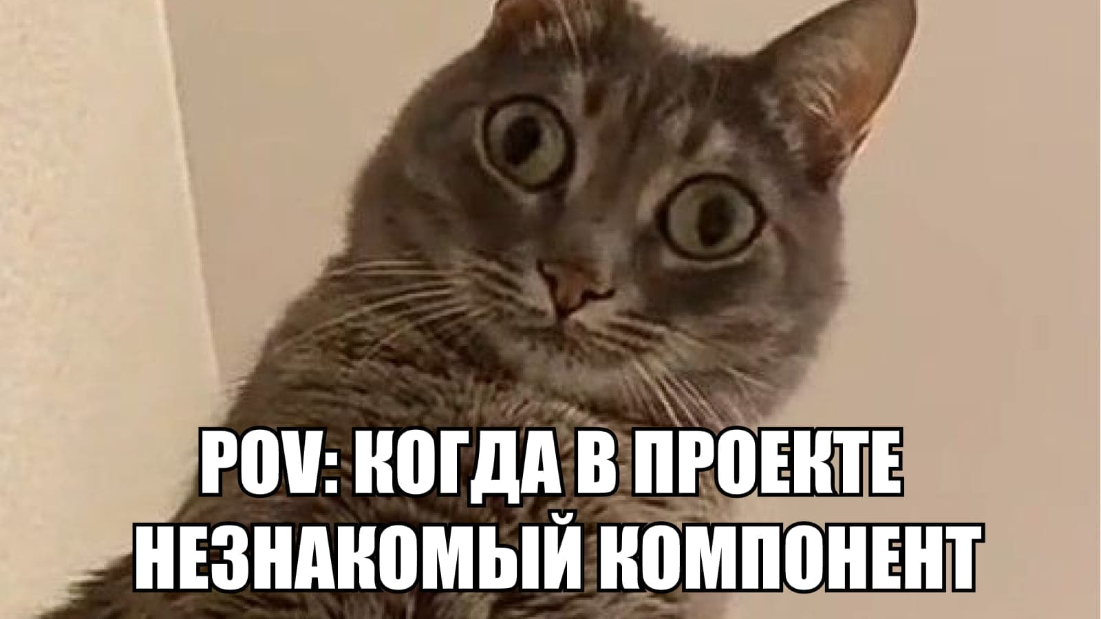 POV: когда в проекте незнакомый компонент