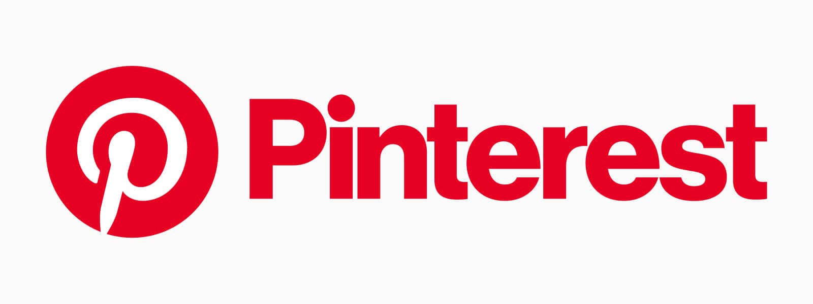 Современная версия дизайна лого Pinterest