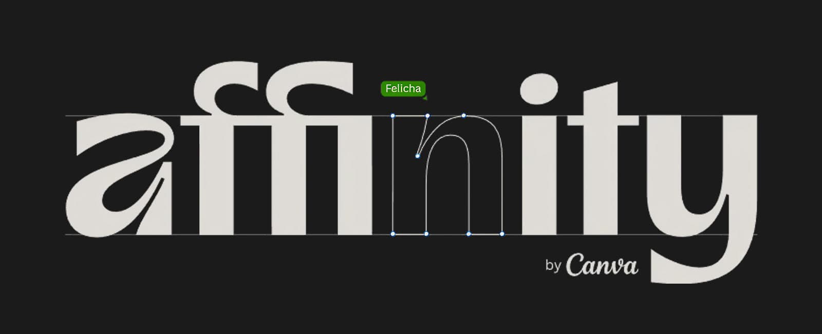 Дизайн логотипа бесплатного редактора Affinity