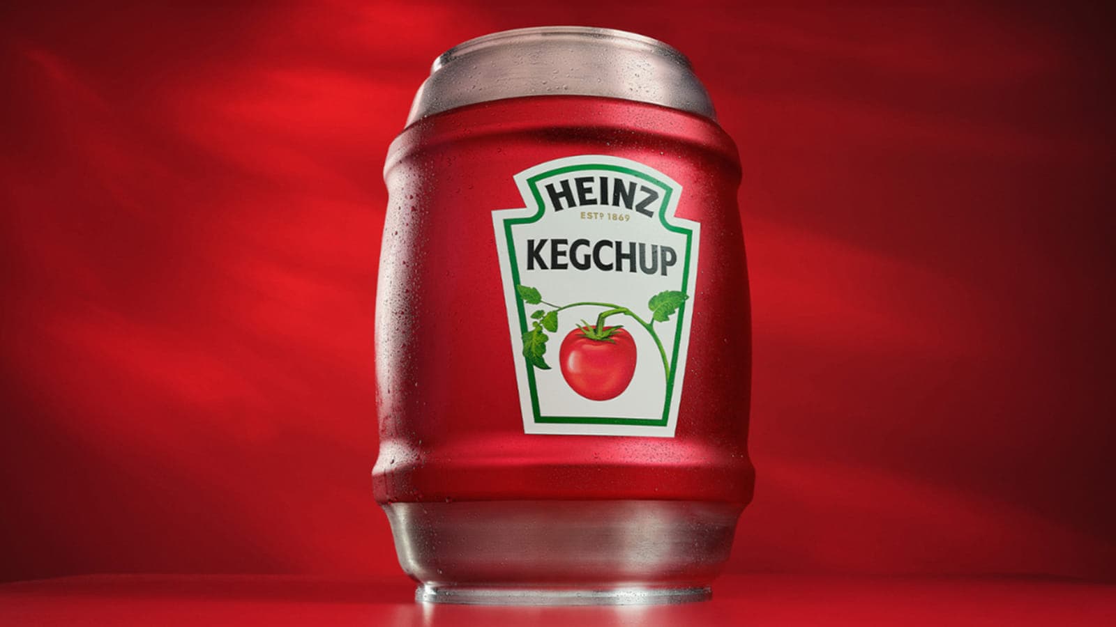 Кега кетчупа от Heinz Дизай новой кеги кетчупа от Heinz