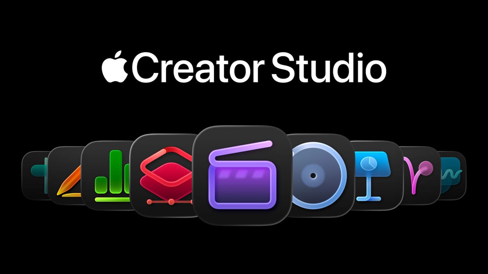 Дизайн логотипов Apple Creator Studio Дизайн логотипов новой линейки Apple Creator Studio