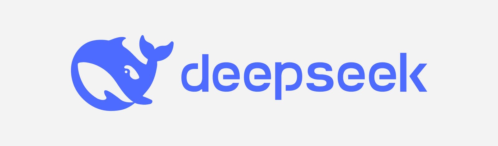 Дизайн логотипа deepseek Логотип deepseek на сером фоне