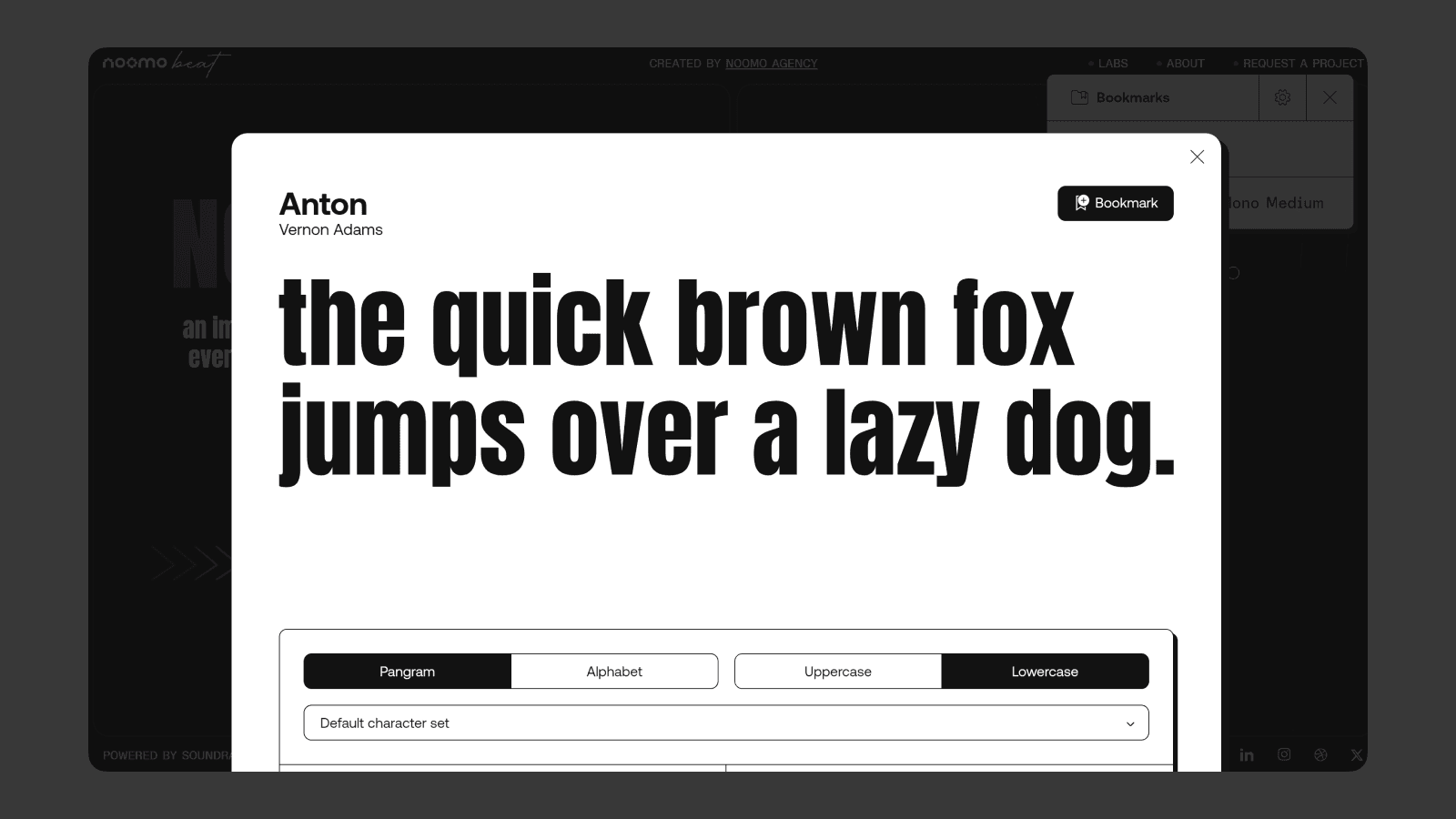 Интерфейс Fonts Ninja Работа сервиса Fonts Ninja