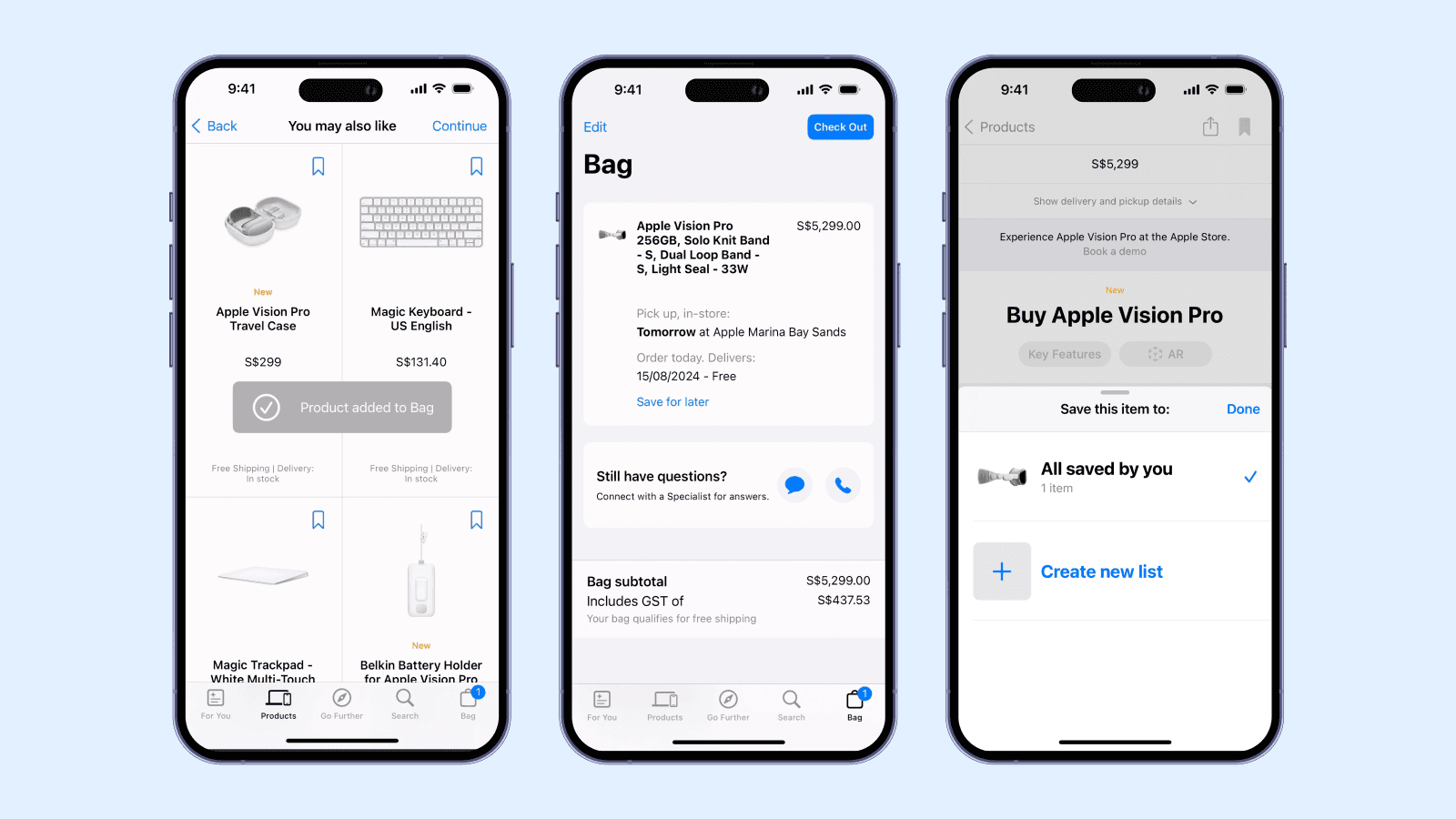 Пример подсказок в приложении Apple Store Визуальные подсказки в интерфейсе Apple Store