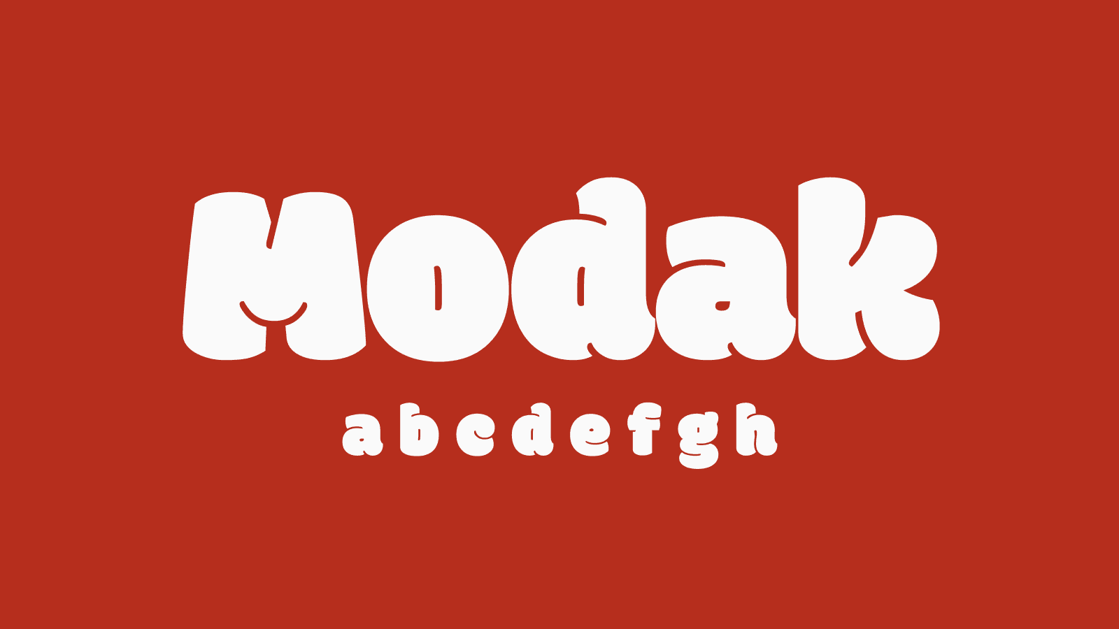 Шрифт Modak Декоративный шрифт Modak