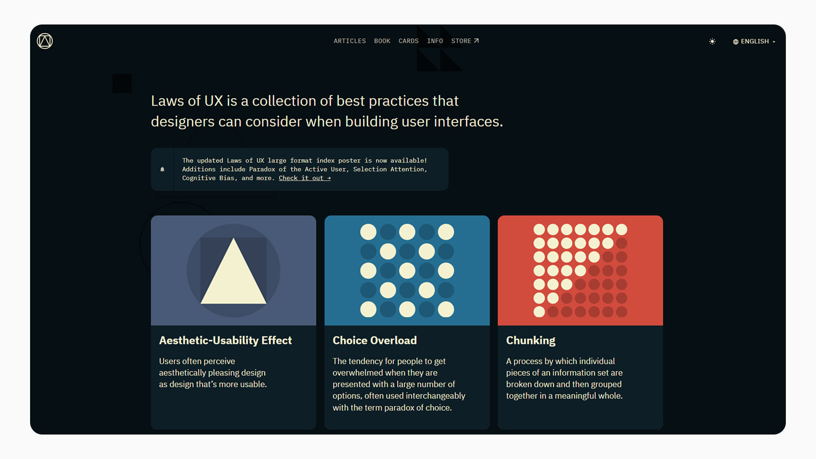Дизайн главной страницы сайта UXLaws