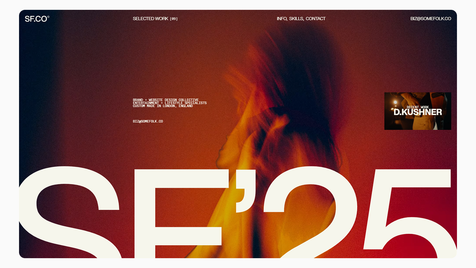 Дизайн hero section лендинга Somefolk