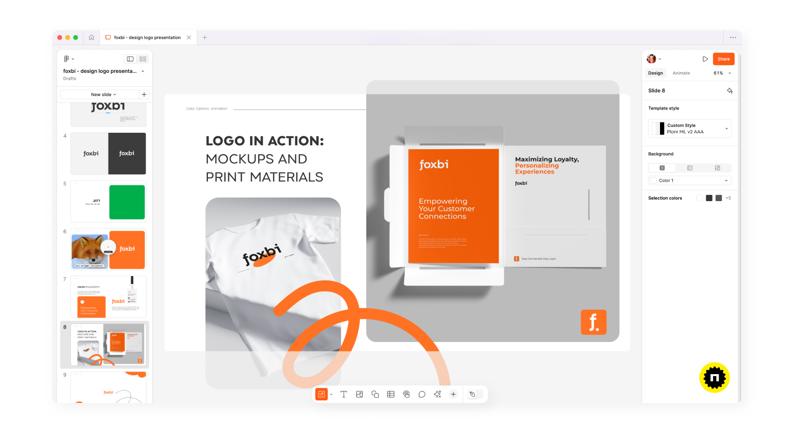 Примеры логотипа на разных мокапах