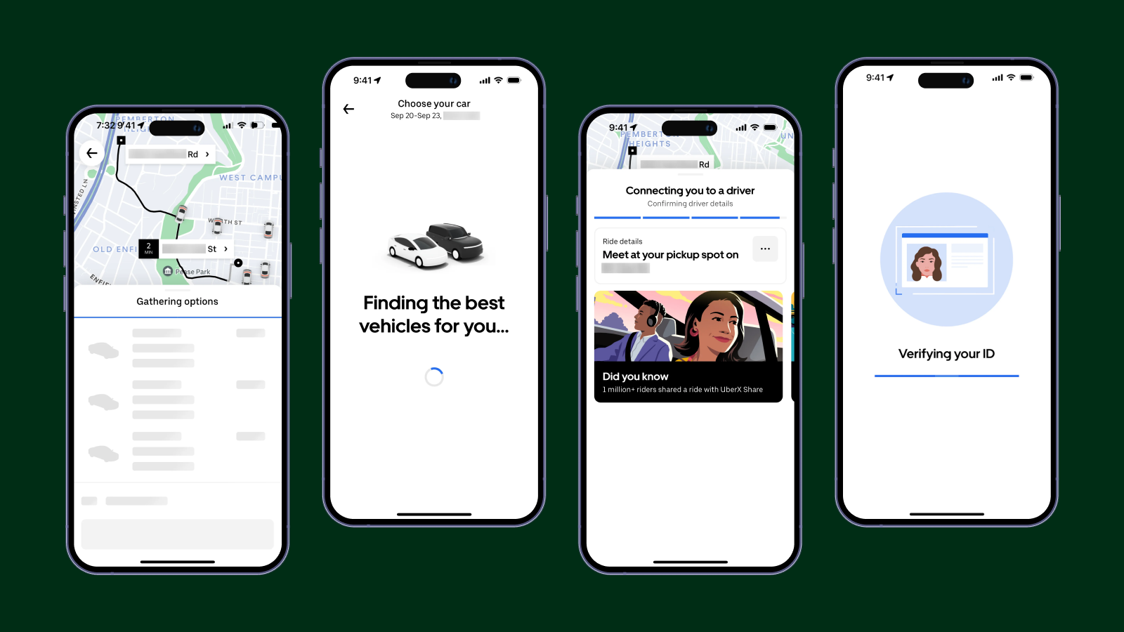 Состояние загрузки в приложении Uber