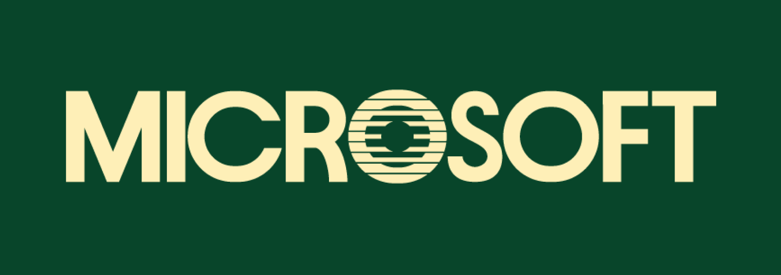 Акцент на букве О в новом логотипе Microsoft