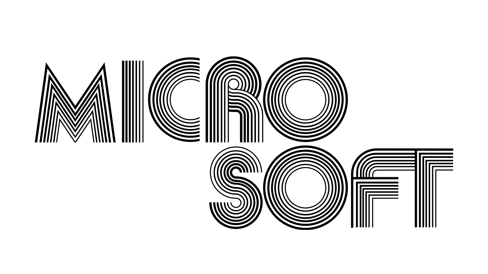 Первый дизайн логотипа Microsoft