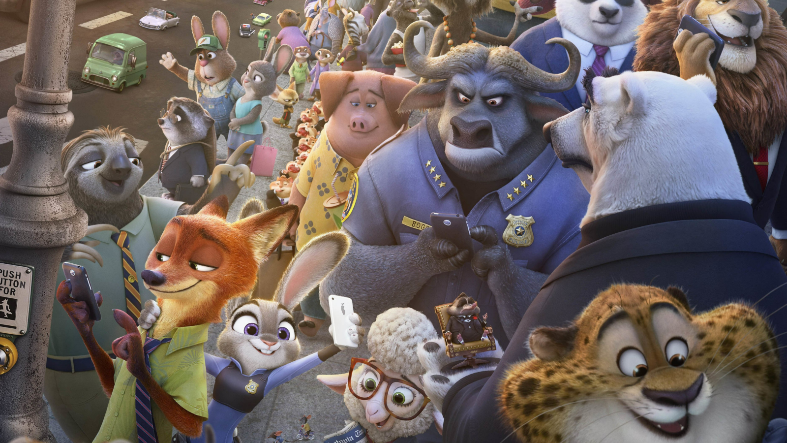 Дизайн превью мультфильма «Зверополис»