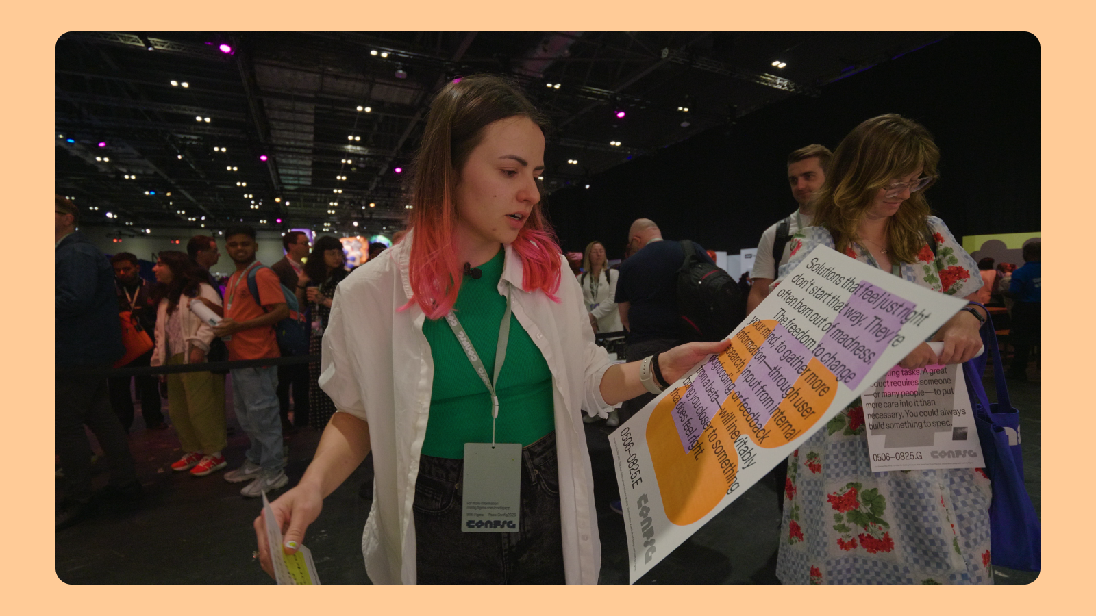 Постеры на Config 2025 в Risograph-printed station 