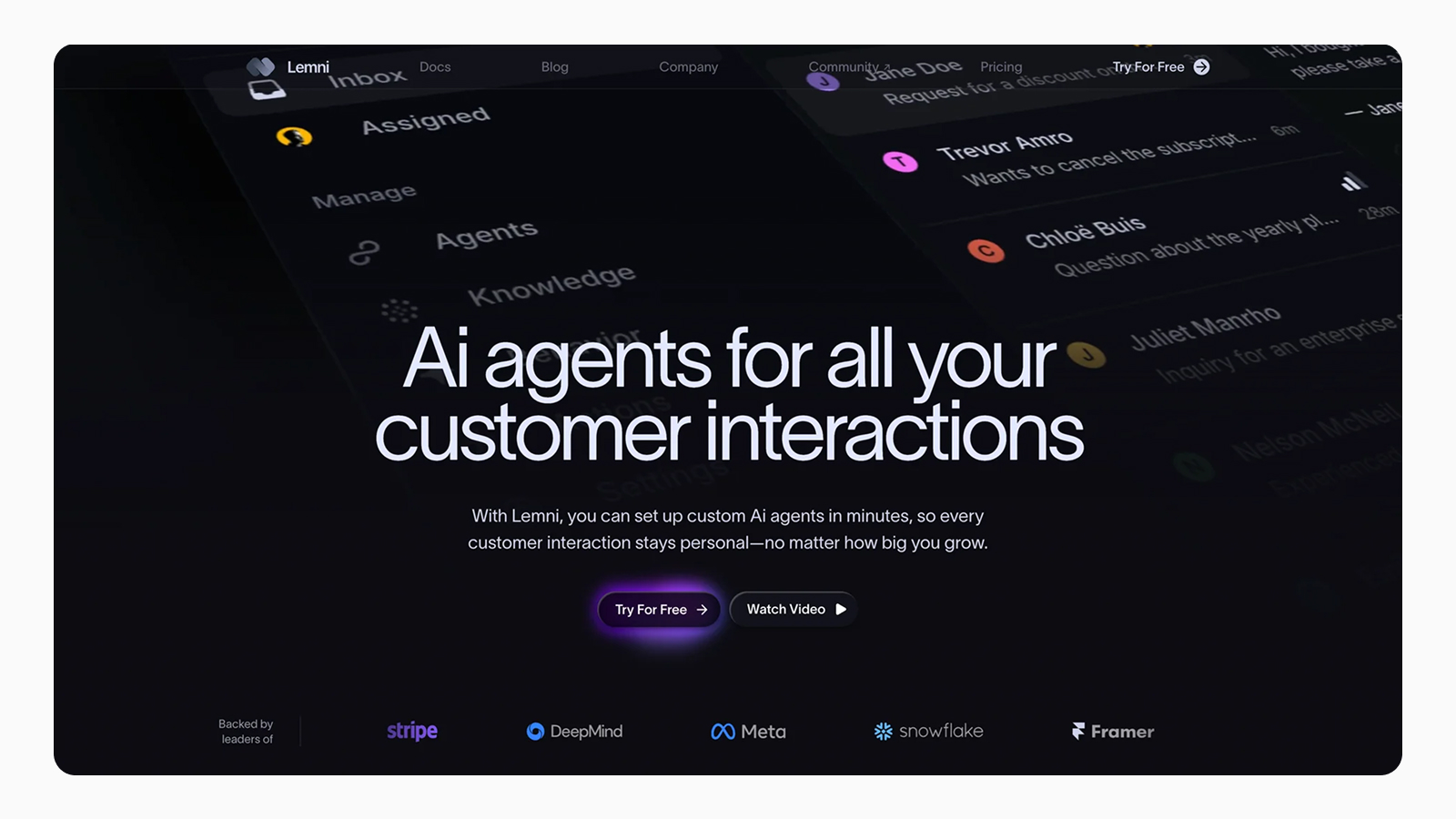 Sans-serif шрифт в дизайне сайта Lemni