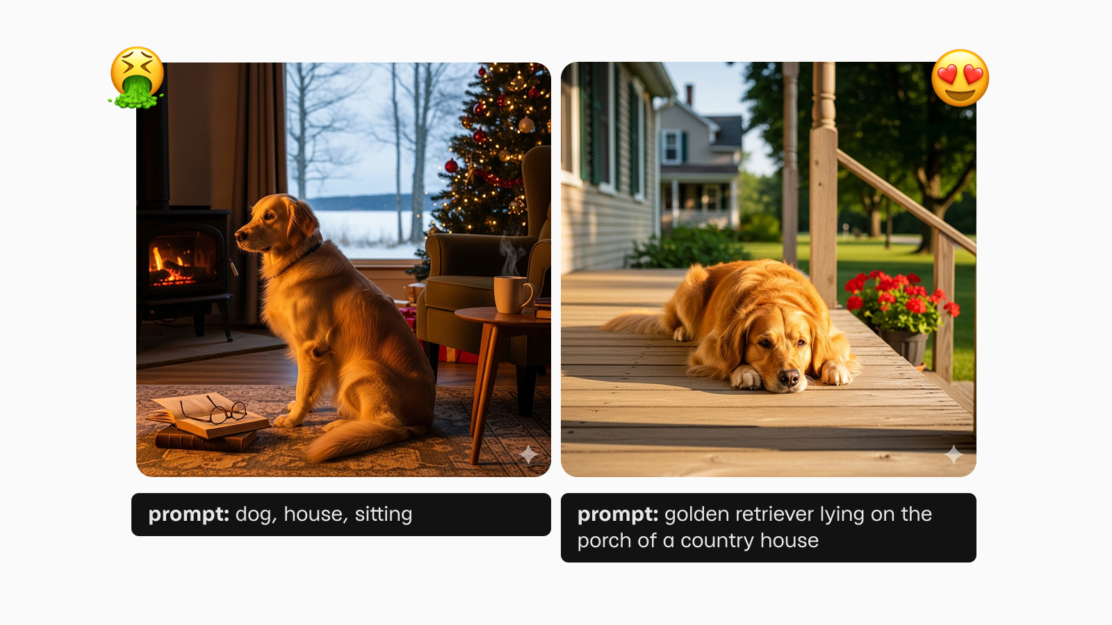 Пример хорошей и плохой конструкции промта в Nano Banana