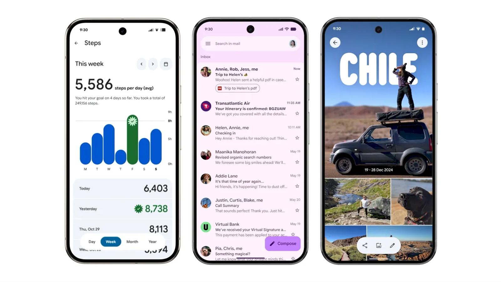 Дизайн-система Material Design 3 в интерфейсе Google Pixel 10