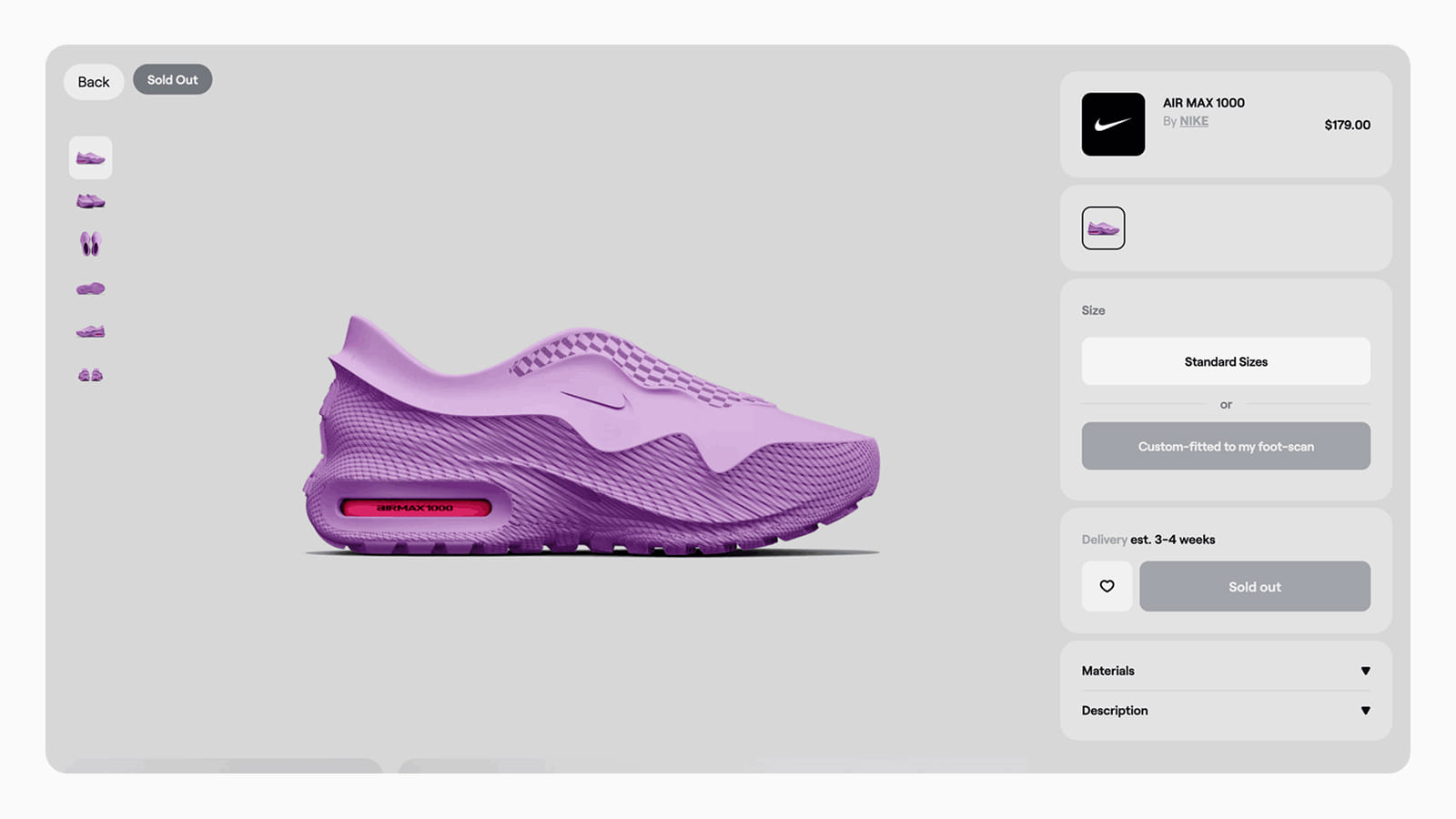 Страница товара в интерфейсе интернет-магазина Zellerfeld