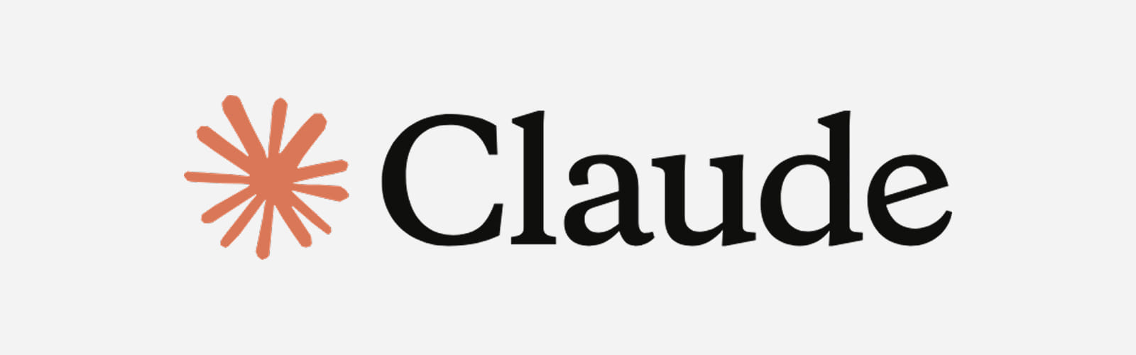 Логотип Claude на сером фоне
